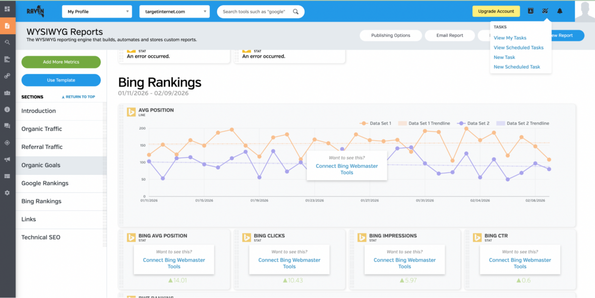 Raven Tools - WYSIWYG Reports
