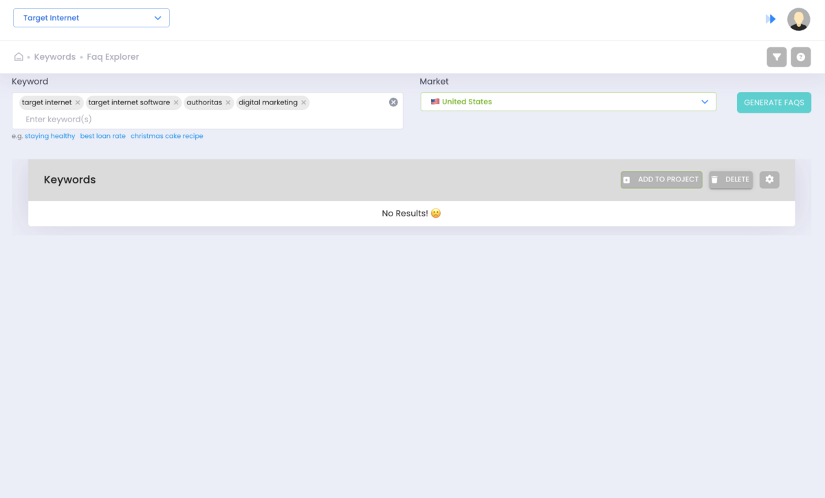 Authoritas - FAQ Explorer