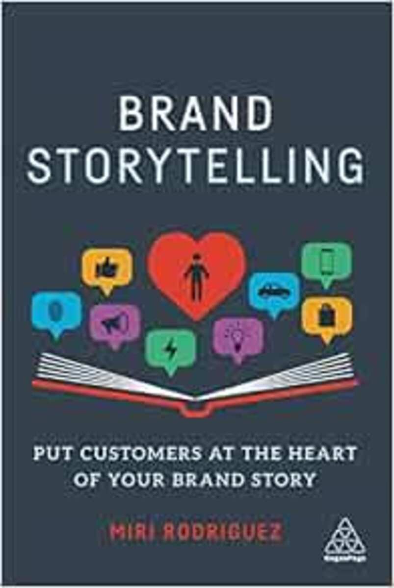 Book cover of Brand Storytelling by Miri Rodriguez