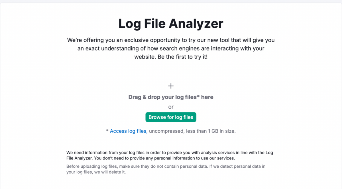 Semrush - Log File Analyser